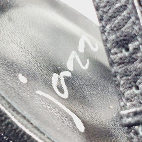 Jazz Metallic Black Blue Pointy Toe Ankle Strap Buckle Crocodile Skin Heels O623 - Picture 10 of 13